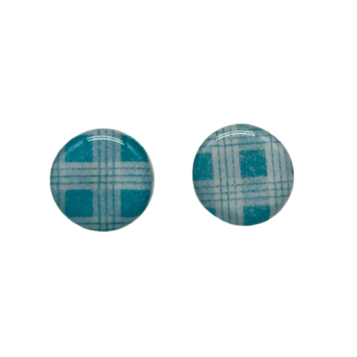 Palaka Stud Earrings - Baby Blue