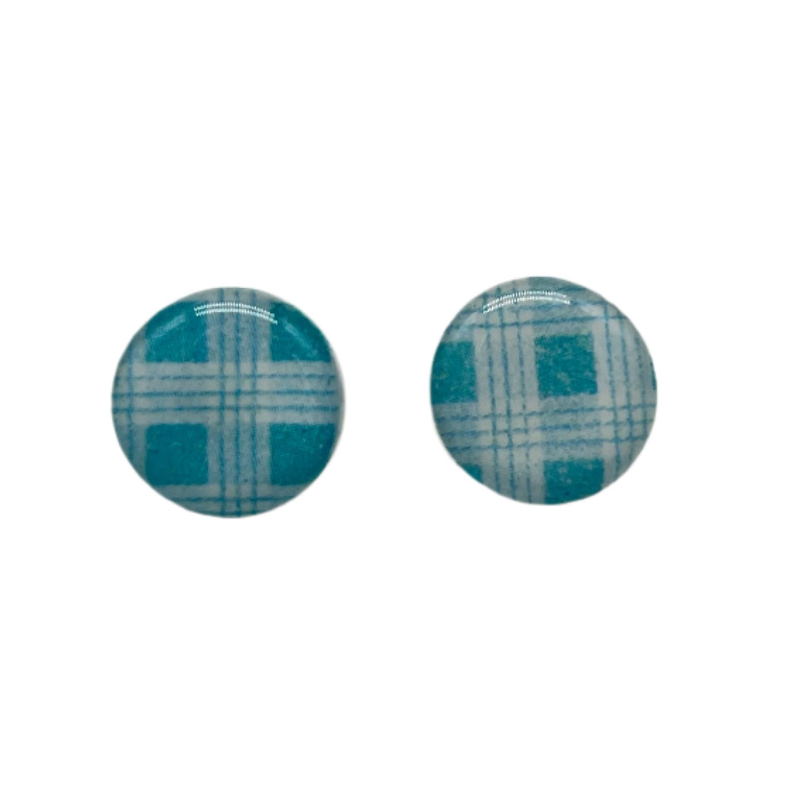 Palaka Stud Earrings - Baby Blue