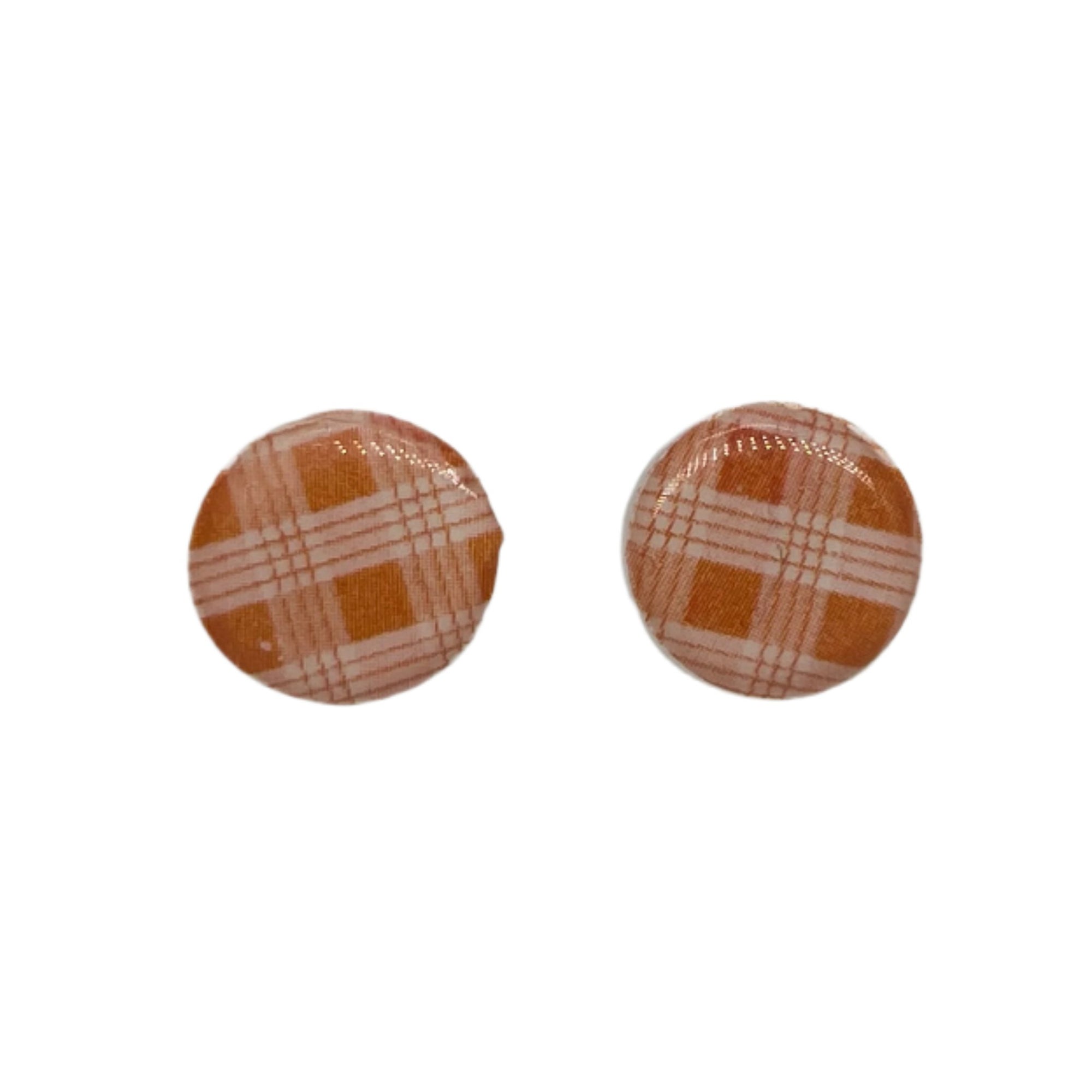 Palaka Stud Earrings - Orange