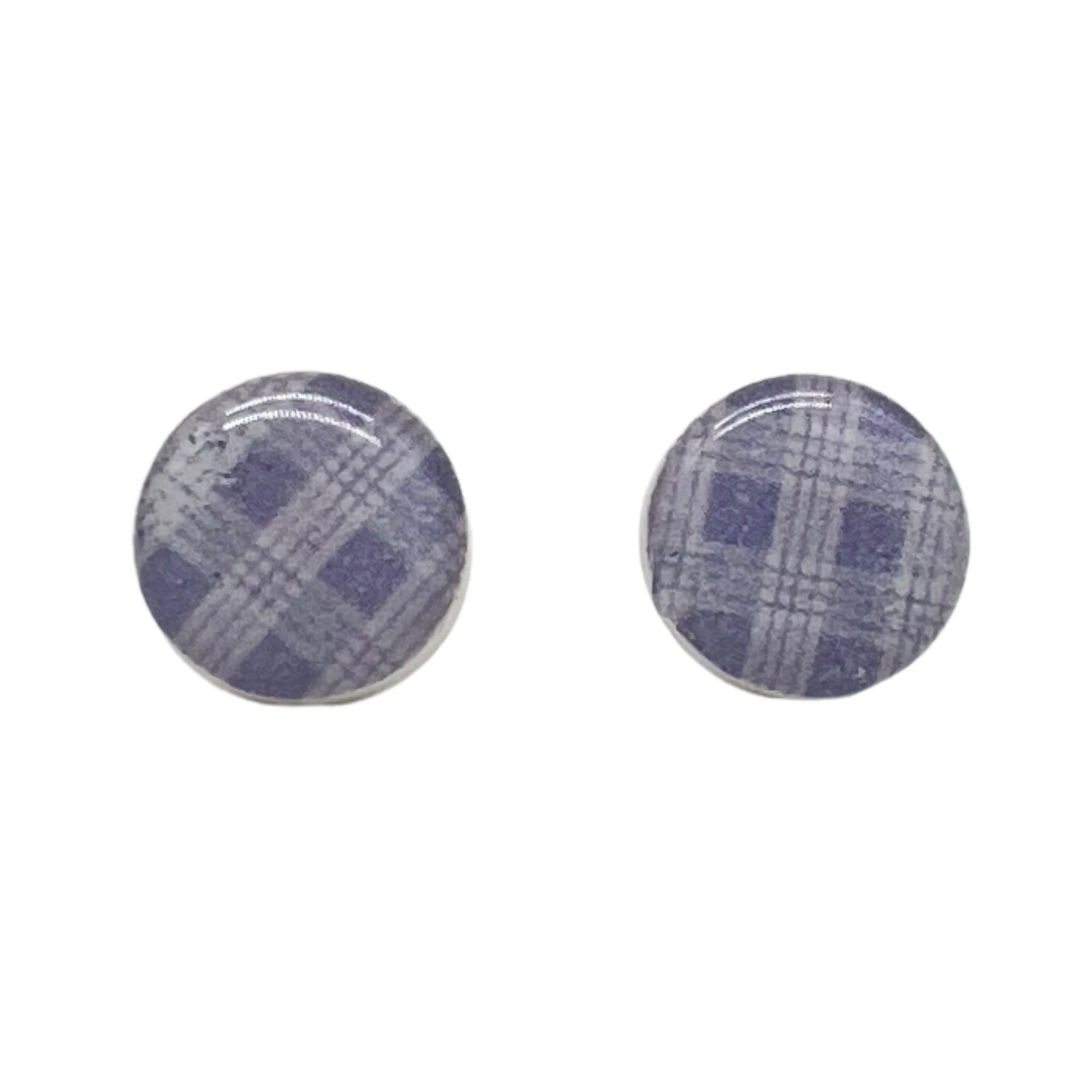 Palaka Stud Earrings - Purple