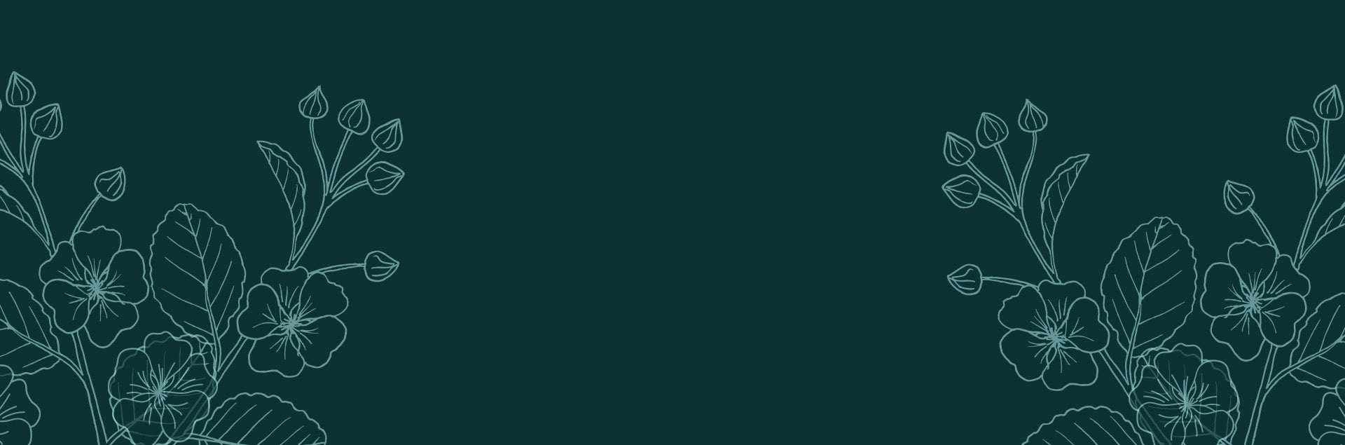 Dark green & teal banner