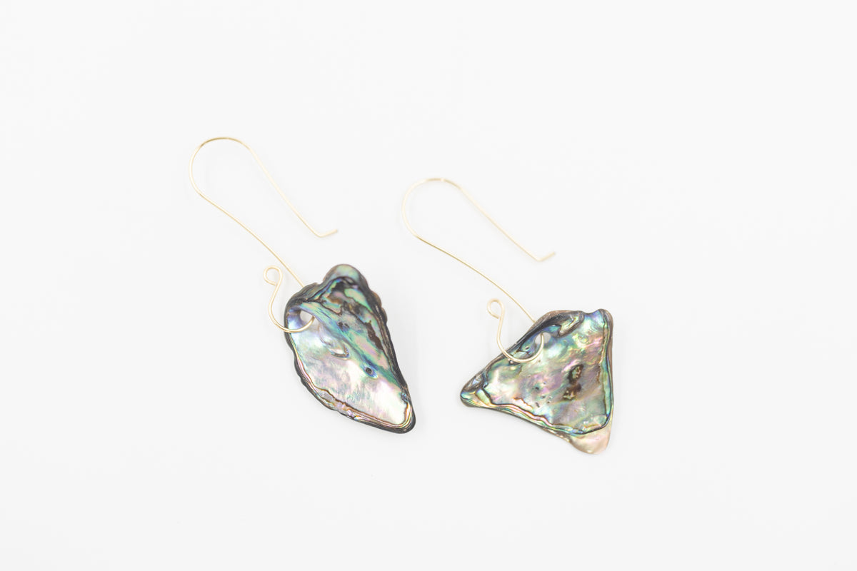 Paua Drop Earrings - Style #E14