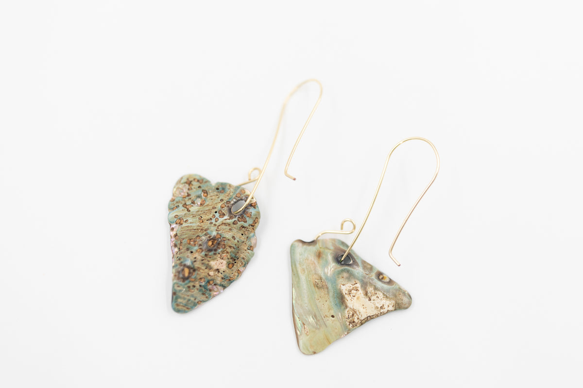 Paua Drop Earrings - Style #E14
