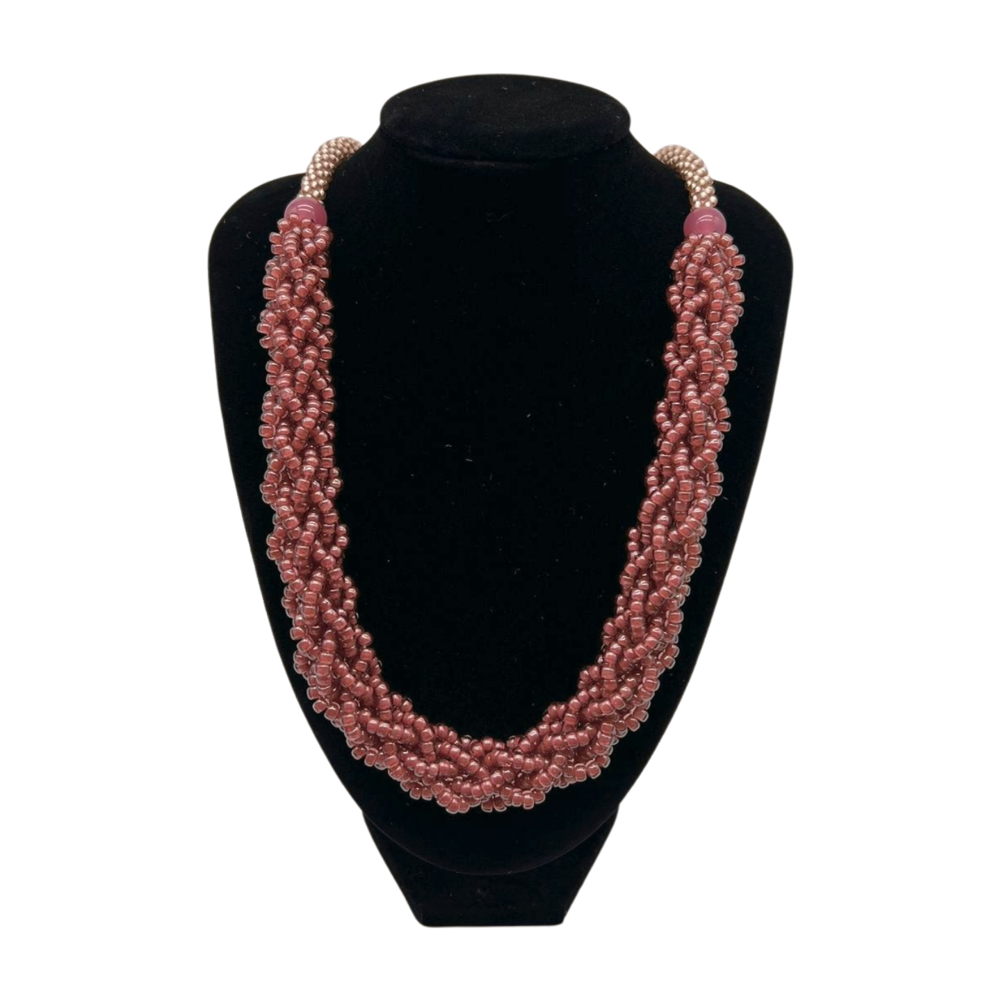 Pink Berry Blended Edo Necklace Lei - 27"