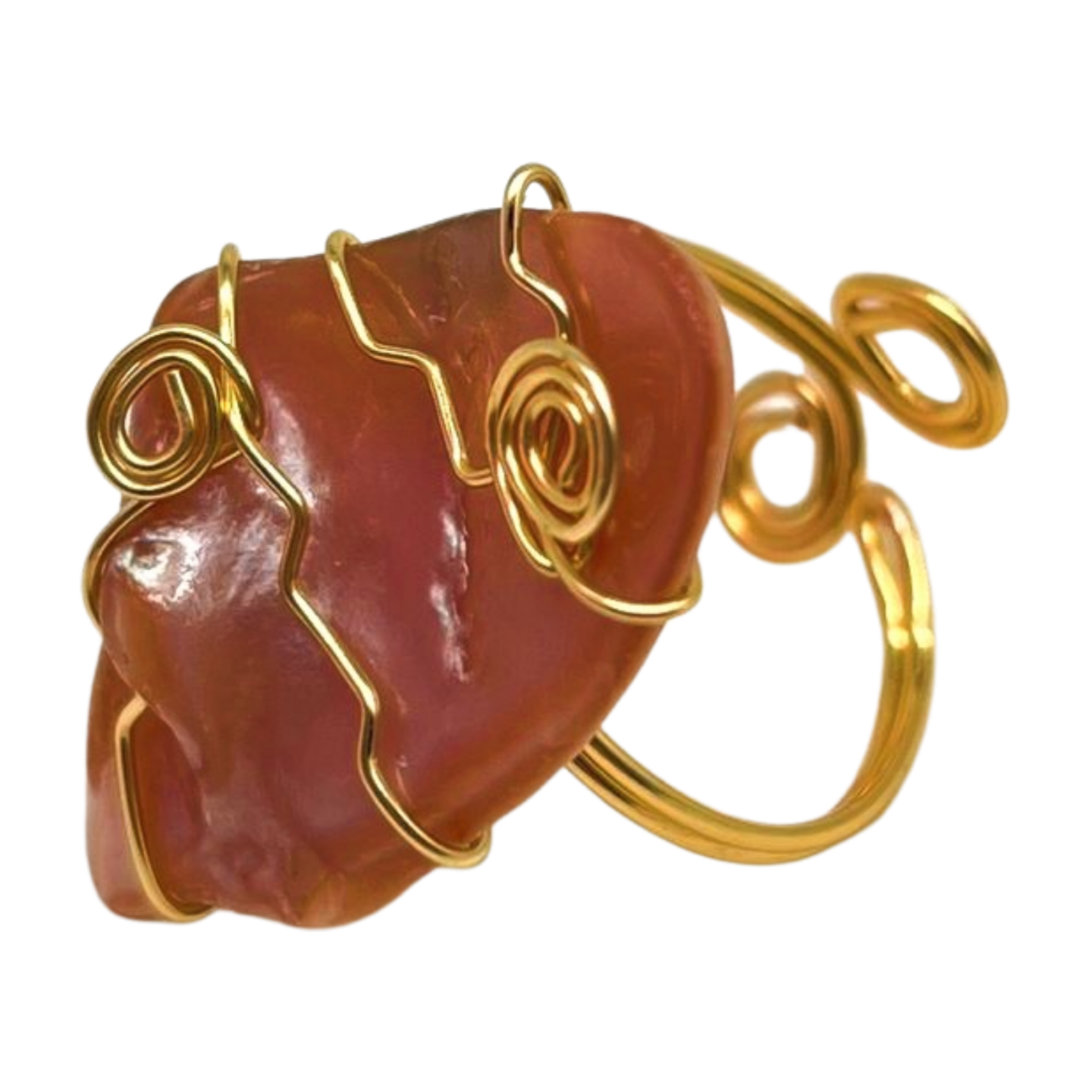 Pink Paua Ring - Style #3