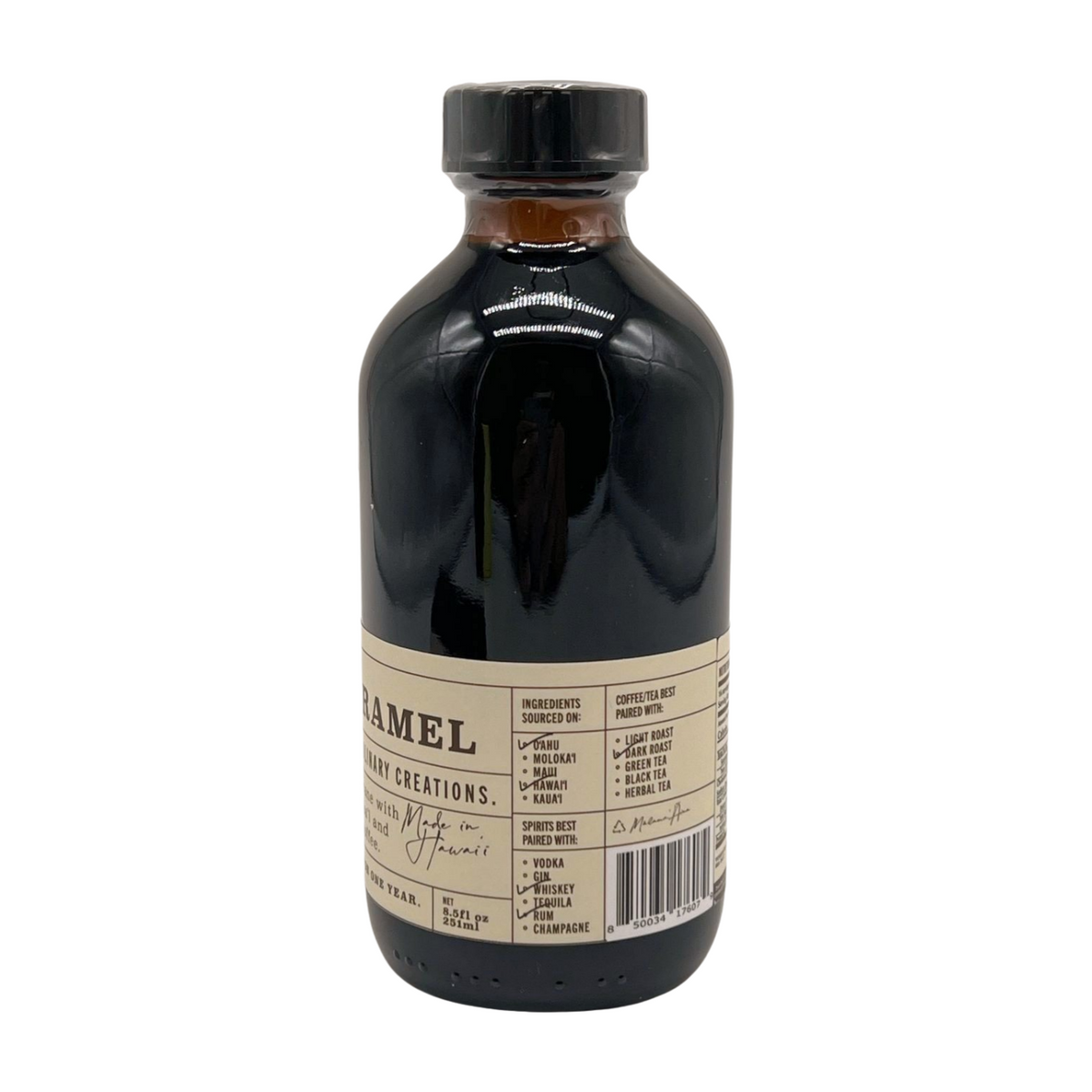 Pop-Up Mākeke - Pono Potions - ʻAlaea Salt Caramel Syrup - Side #1