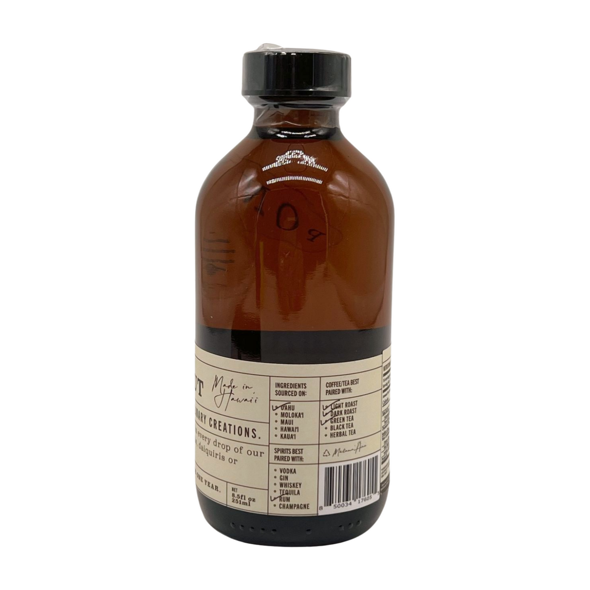 Pop-Up Mākeke - Pono Potions - Koʻolau Coconut Syrup - Side #1