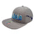 Pop-Up Mākeke - 808 Clothing - Aloha 3D Sub Wave Flat Bill Hat - Light Gray - Left Side View