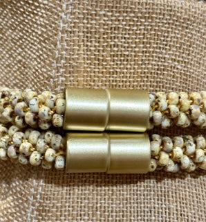 Pop-Up Mākeke - Akalei Designs - Picasso Yellow Dragon Scales Necklace - 23" - Clasp