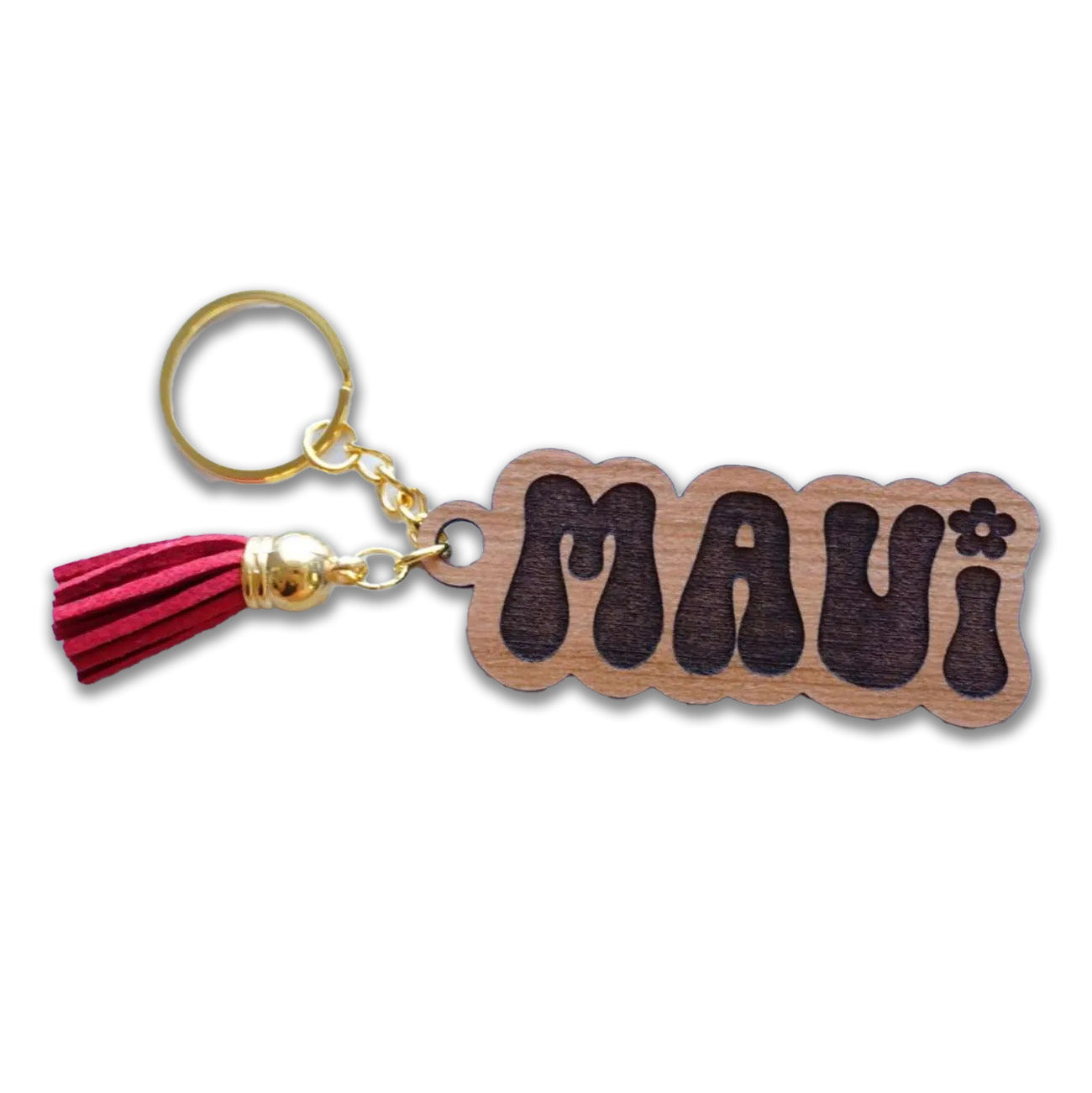 Pop-Up Mākeke - HI Darling Shop - Maui Keychain - Front View