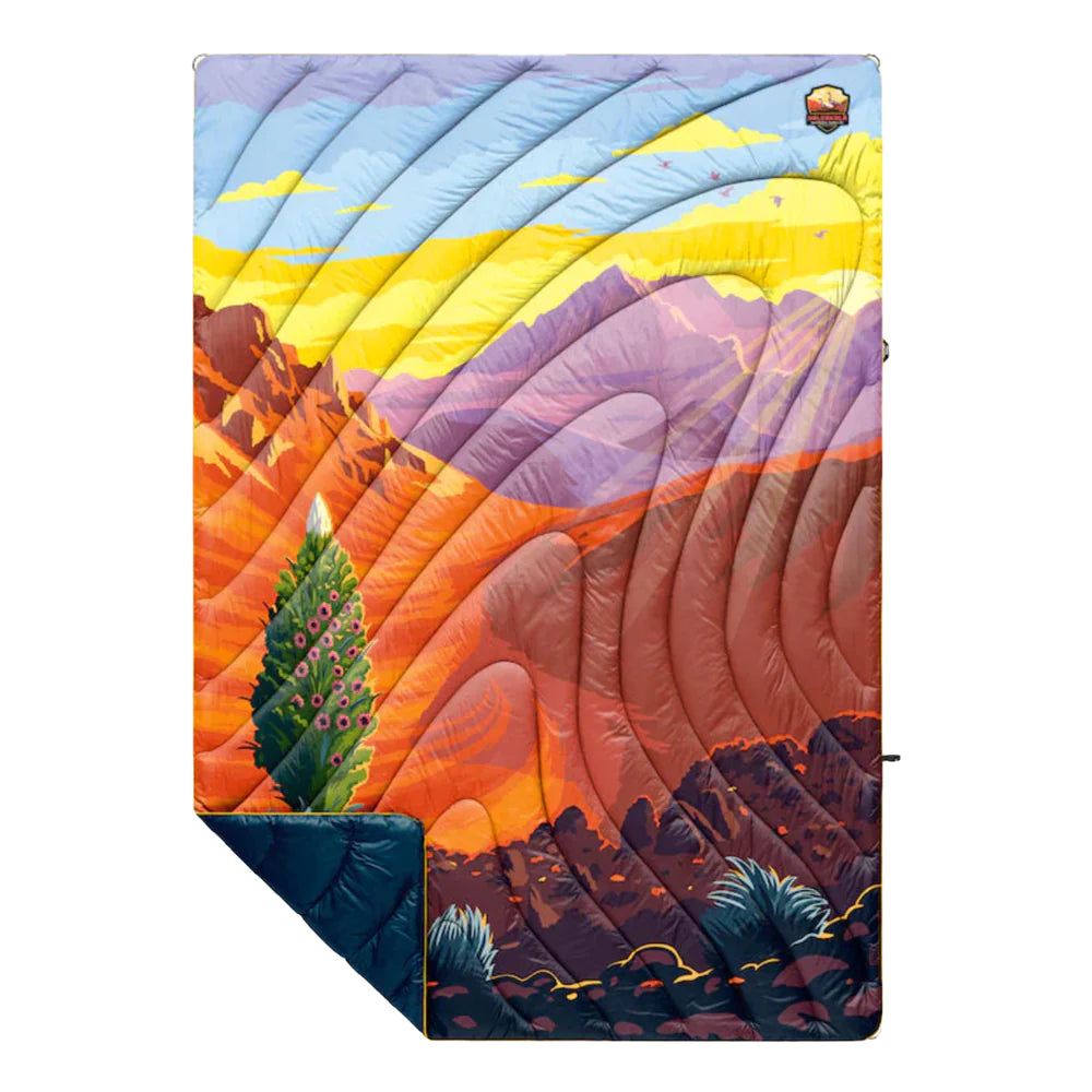 Pop-Up Mākeke - Hawaii Pacific Parks Association - Haleakalā National Park Original Puffy Rumpl Blanket - Rolled Up
