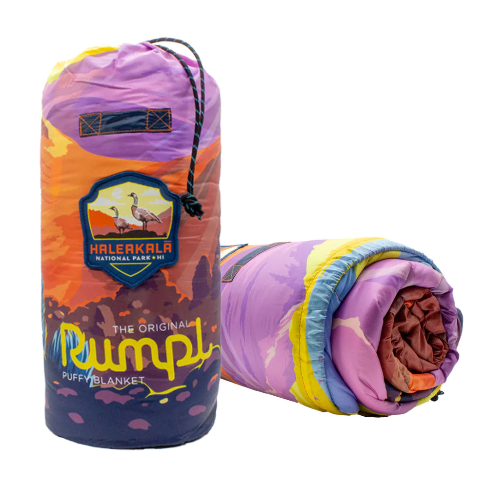 Pop-Up Mākeke - Hawaii Pacific Parks Association - Haleakalā National Park Original Puffy Rumpl Blanket - Rolled Up