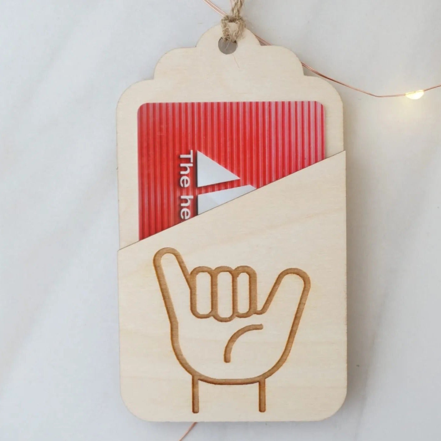  Pop-Up Mākeke - HI Darling Shop - Shaka Gift Card Holder - Front View