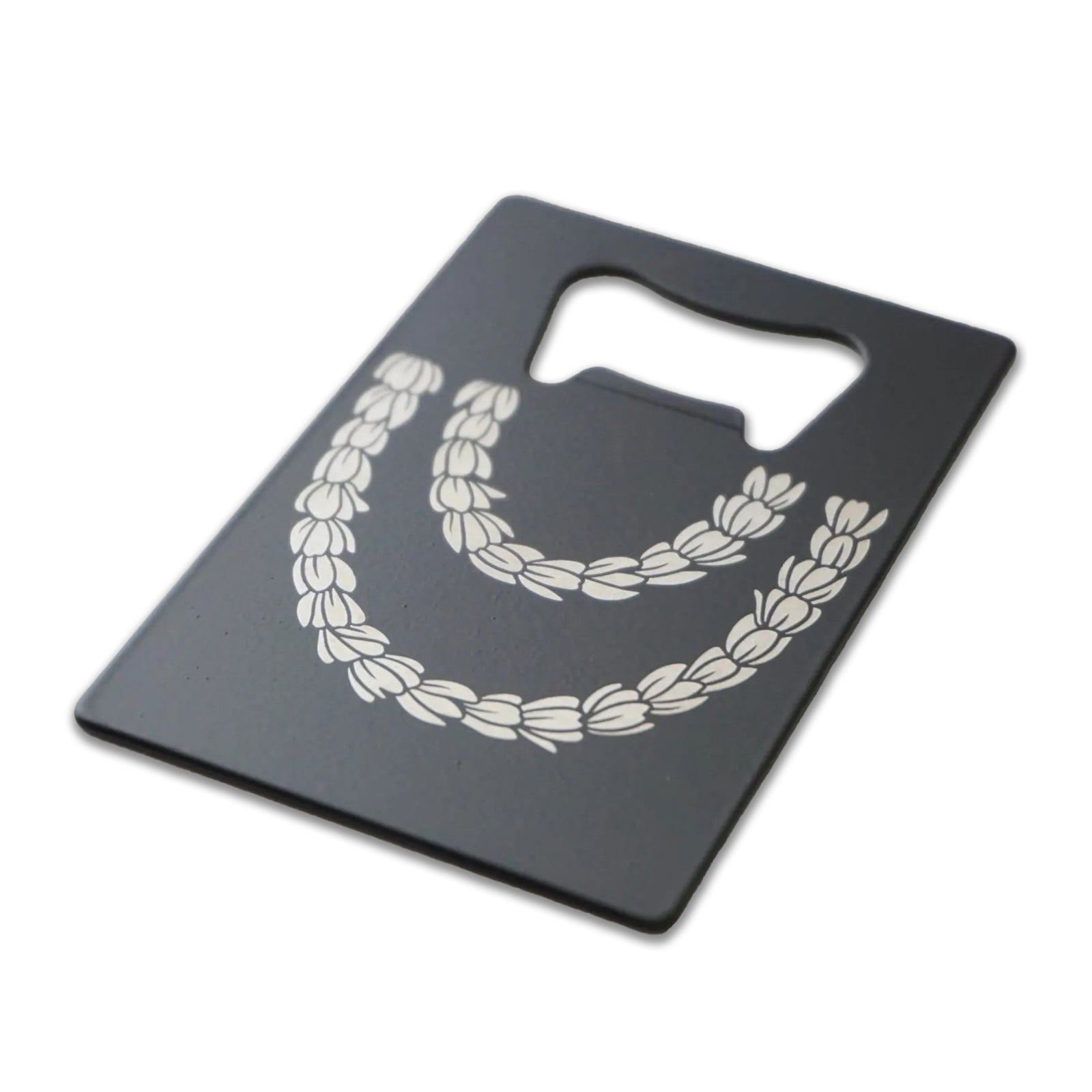 Pop-Up Mākeke - Hi Darling Shop - Stainless Steel Bottle Opener - Pikake Lei - Front View