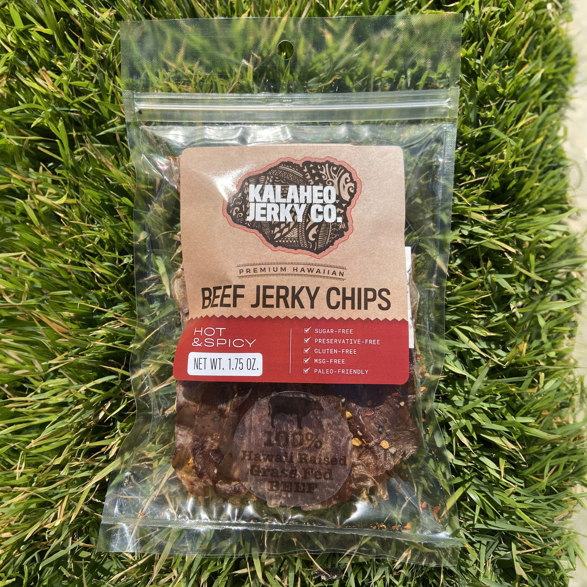 Pop-Up Mākeke - Kalaheo Jerky Co. - Hot &amp; Spicy Beef Jerky Chips