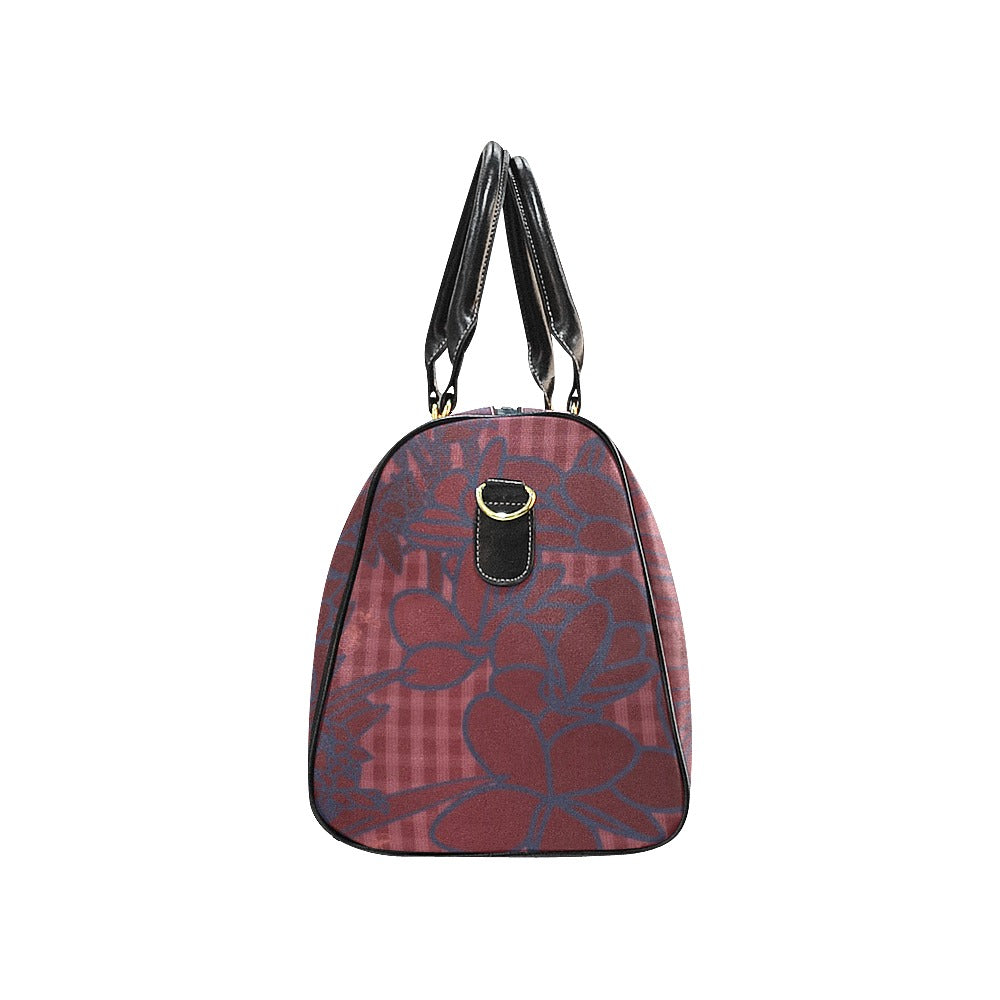 Pop-Up Mākeke - Kini Zamora - Puamelia Large Duffle Bag - Passion - Left Side View