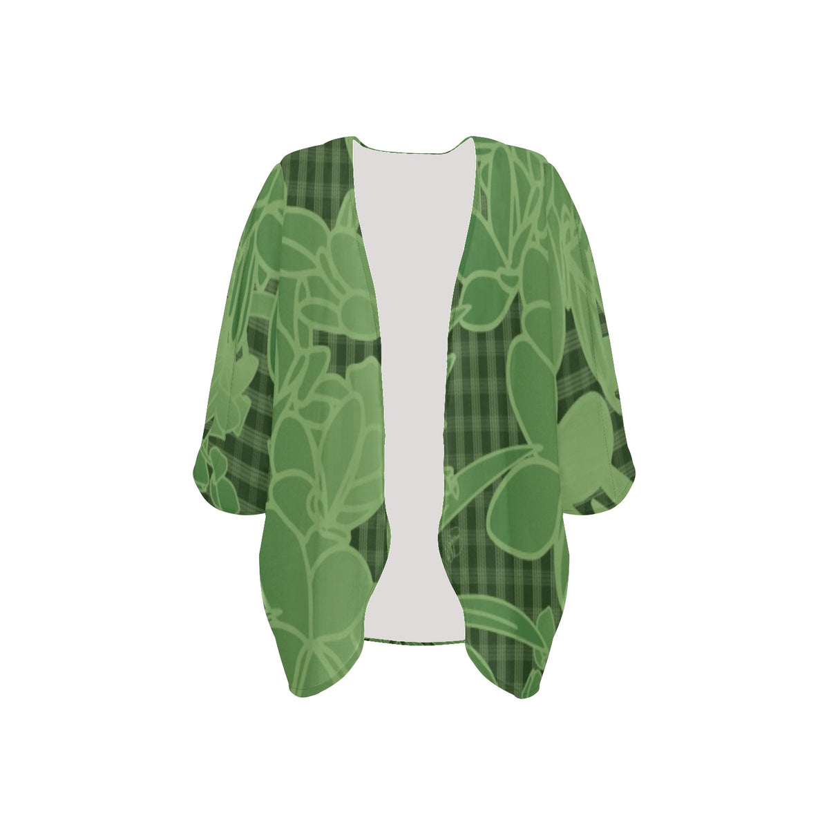 Pop-Up Mākeke - Kini Zamora - Puamelia Oversized Cover-Up - Matcha - Front View