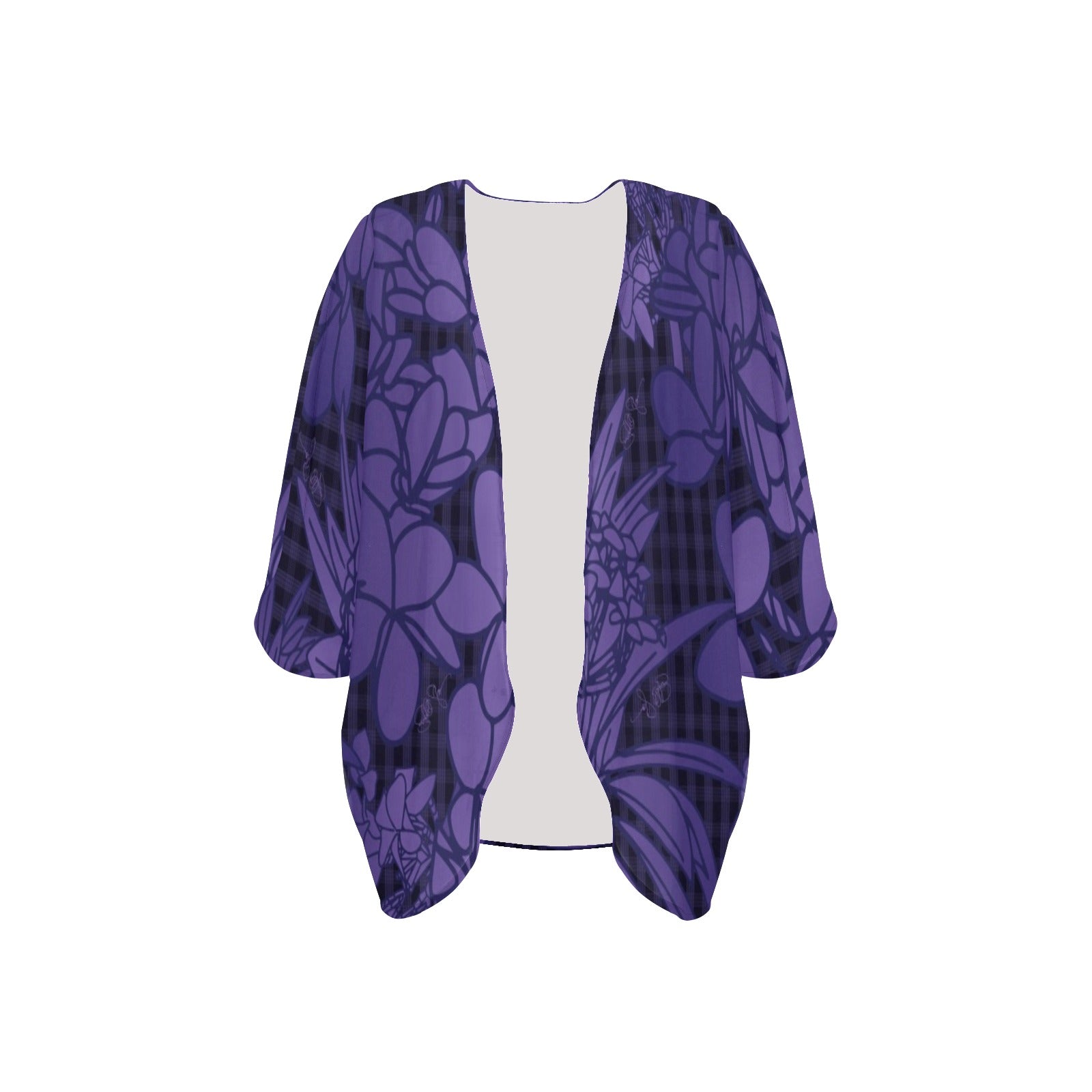 Pop-Up Mākeke - Kini Zamora - Puamelia Oversized Cover-Up - Ube - Front View