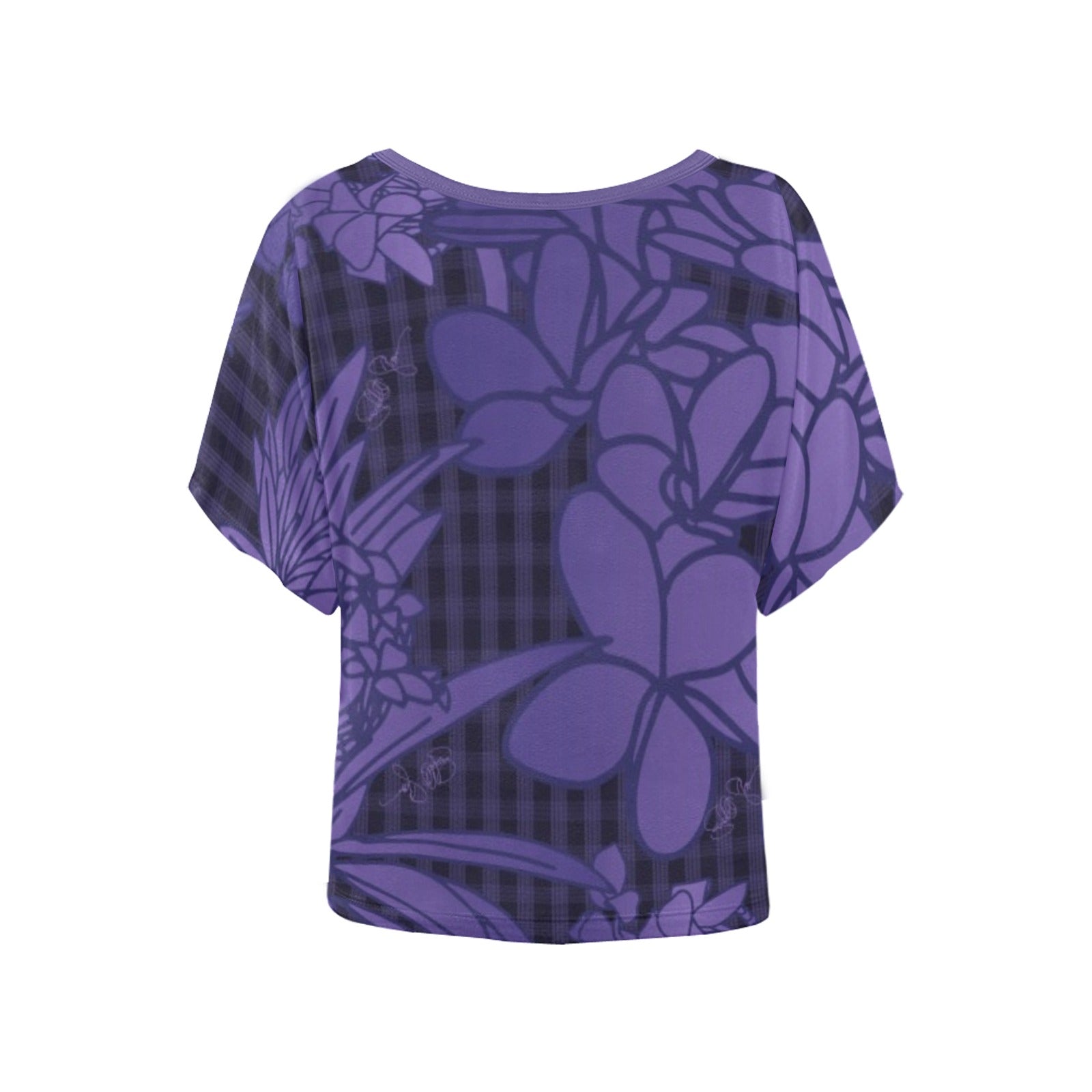 Pop-Up Mākeke - Kini Zamora - Puamelia Scoop Neck Shirt - Ube - Front View
