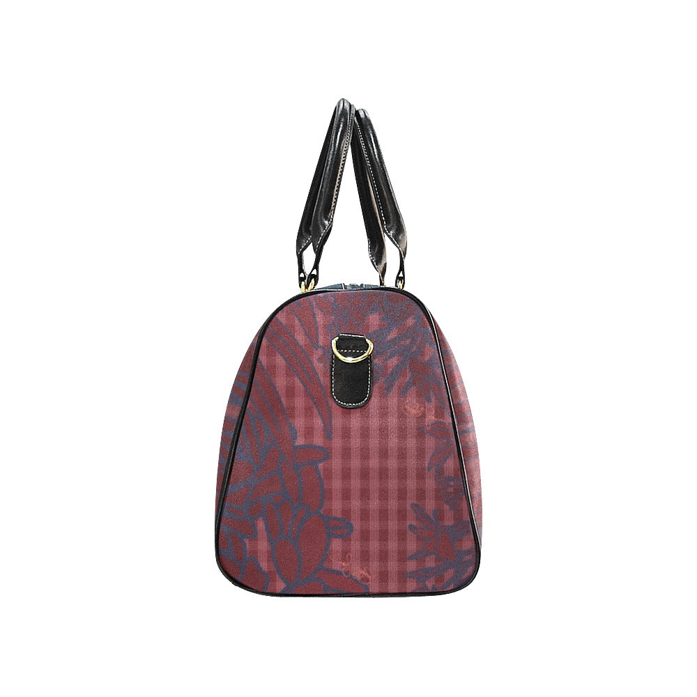 Pop-Up Mākeke - Kini Zamora - Puamelia Small Duffle Bag - Passion - Left Side View