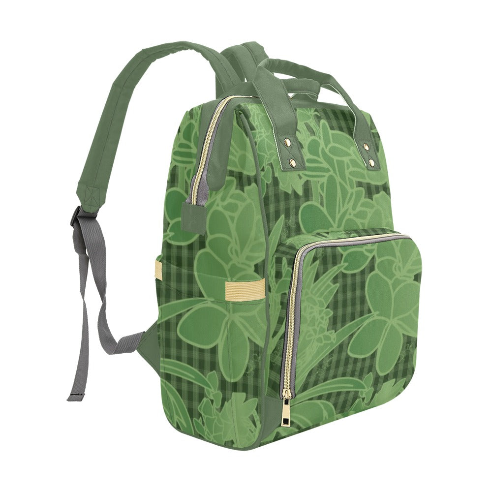 Pop-Up Mākeke - Kini Zamora - Puamelia Waterproof Backpack - Matcha - Right Side View