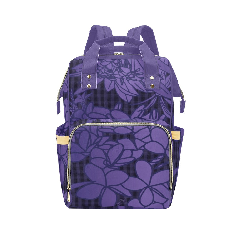 Pop-Up Mākeke - Kini Zamora - Puamelia Waterproof Backpack - Ube - Front View