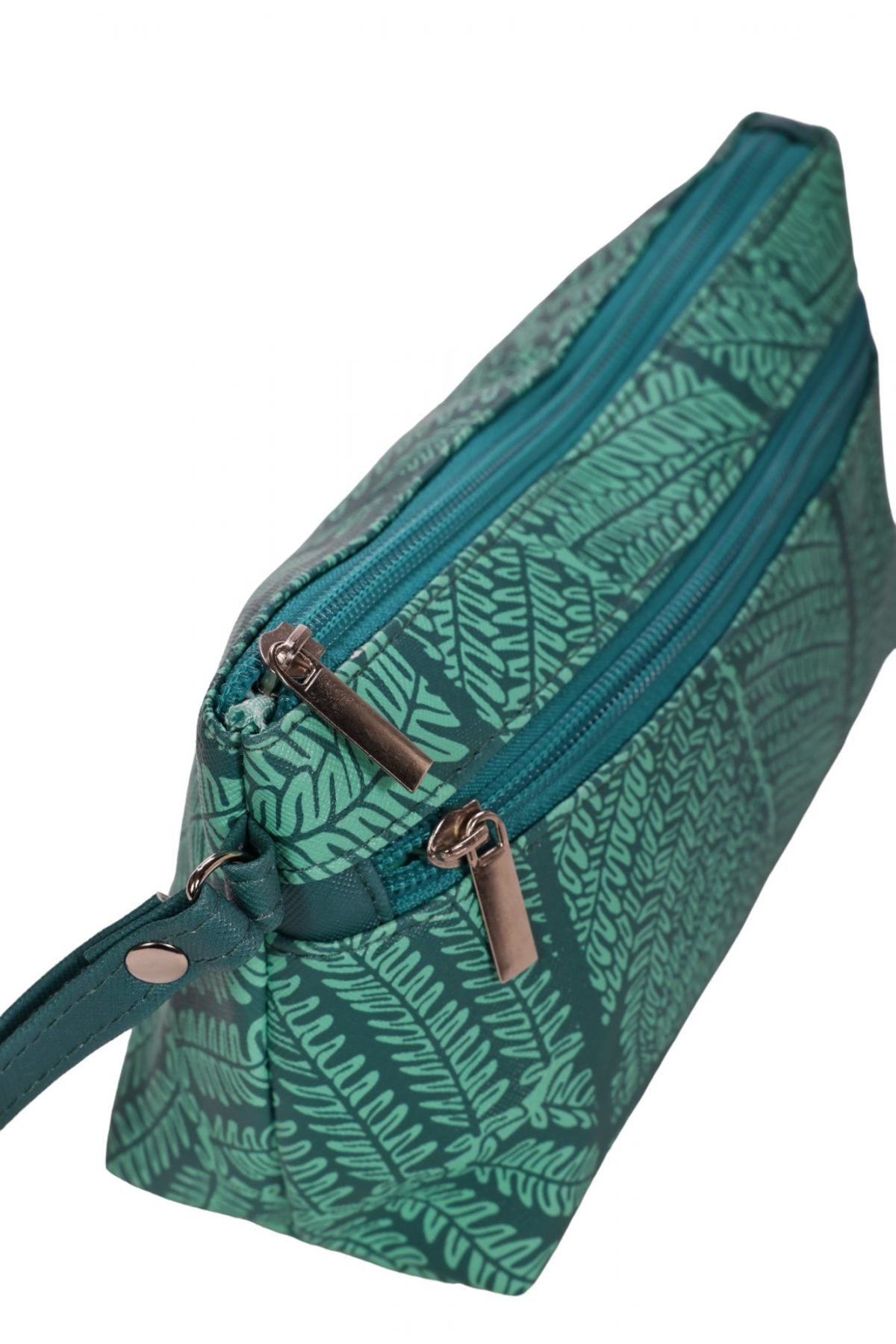 Long Zip Pouch - Hapu'u in Florida Keys & Teal Green