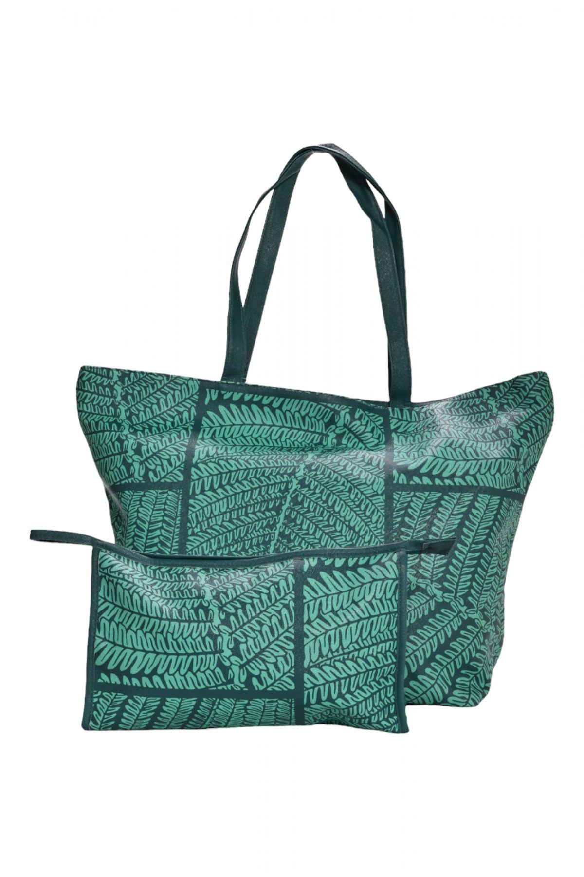 Wailani Tote - Hapu&#39;u in Florida Keys &amp; Teal Green