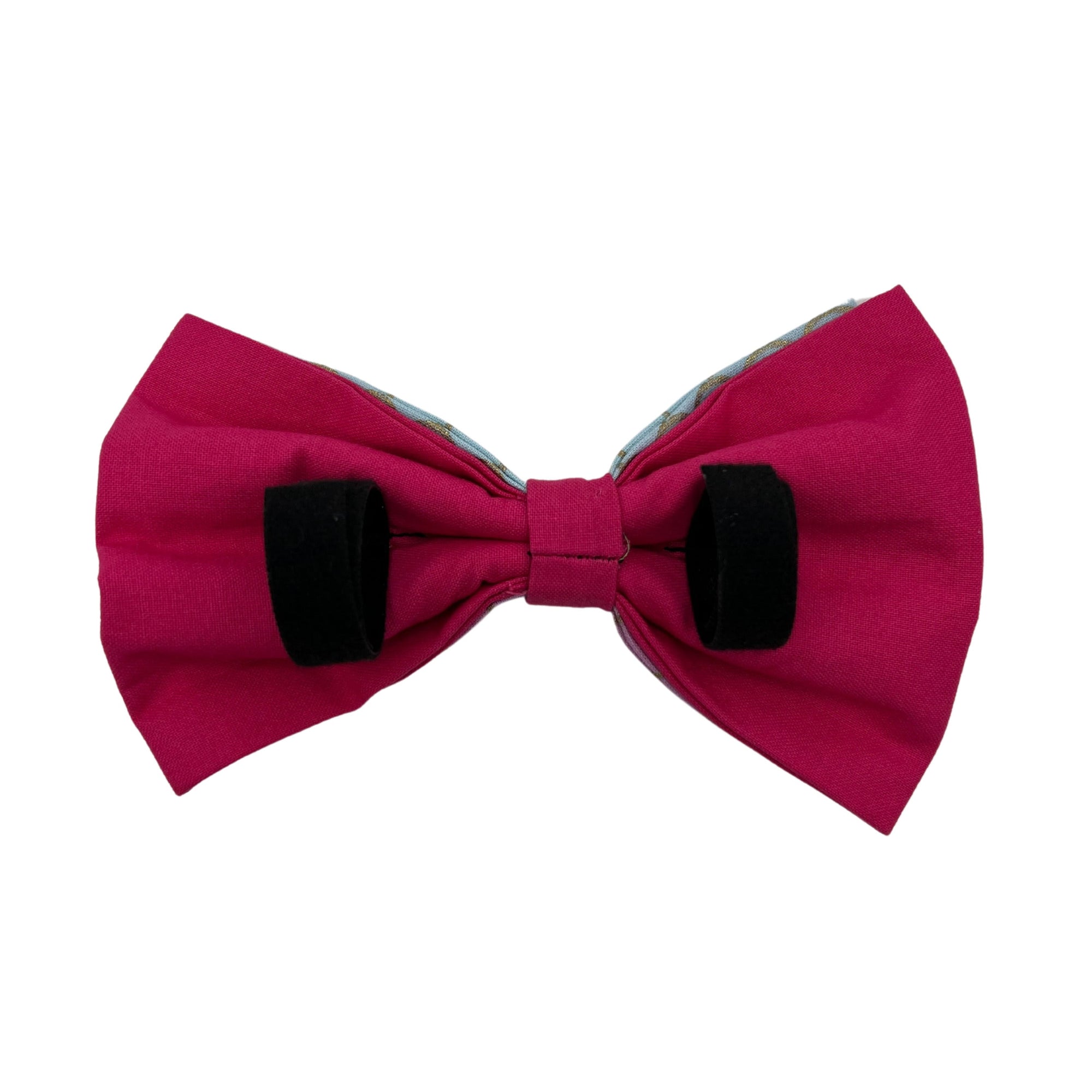 Pop-Up Mākeke - humBOWbarks Pet Wear - Large Double Bow Tie - Meramdi - Back View