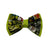 Pop-Up Mākeke - humBOWbarks Pet Wear - Small Double Bow Tie - Hawaiian Print - Front View