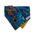 Pop-Up Mākeke - humBOWbarks Pet Wear - Small Reversible Bandana - Ocean - Front View