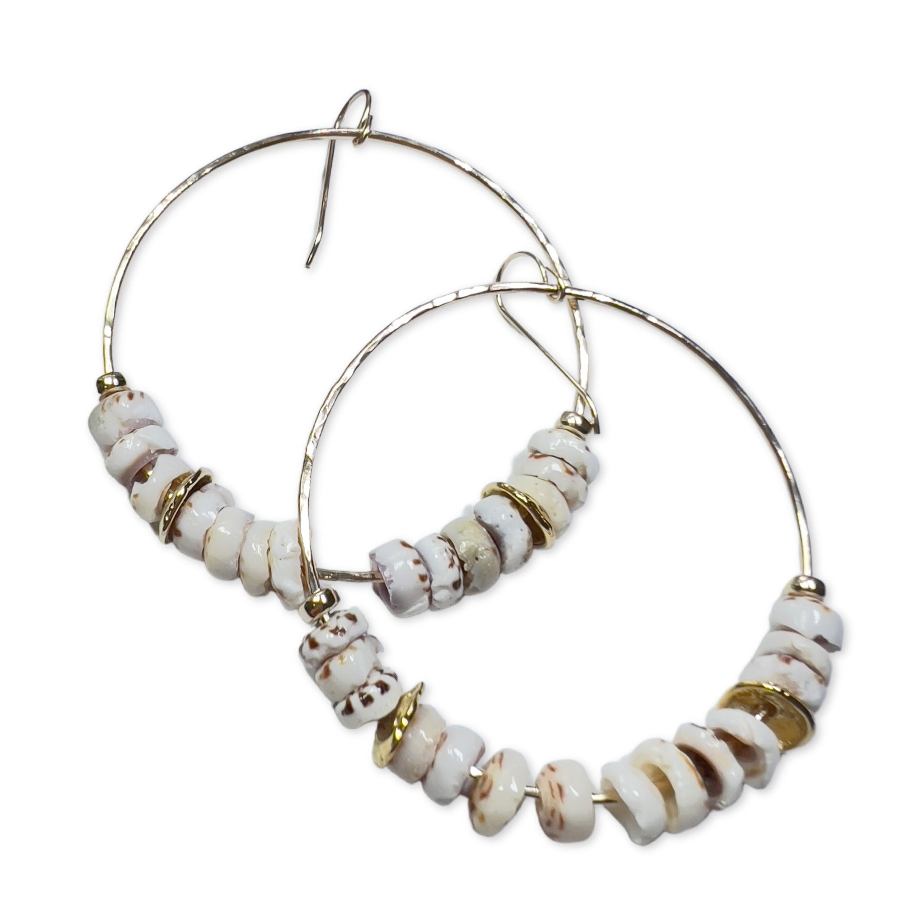 Pop-Up Mākeke - 21 Degrees North Designs - Puka Hoop Earrings - Large