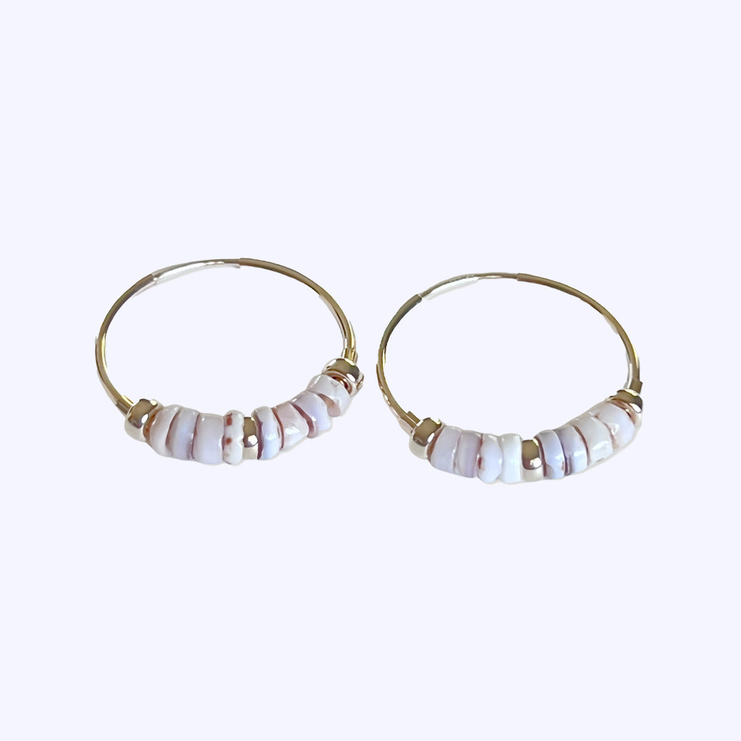 Pop-Up Mākeke - 21 Degrees North Designs - Pukalii Mini Hoop Earrings