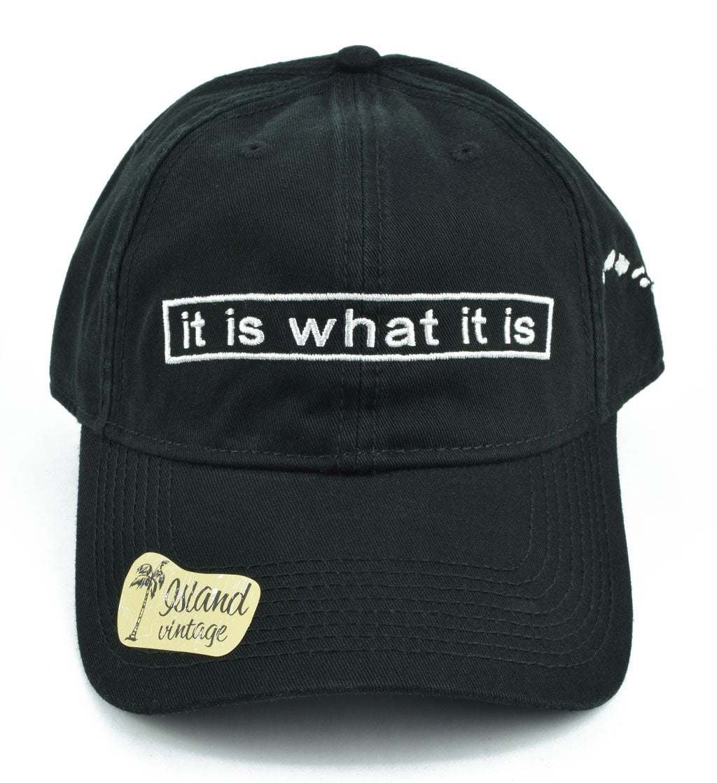 Pop-Up Mākeke - 808 Clothing - It Is What It Is Dad Hat - Front View