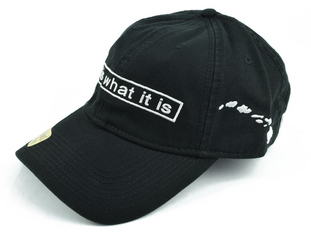 Pop-Up Mākeke - 808 Clothing - It Is What It Is Dad Hat - Left Side View