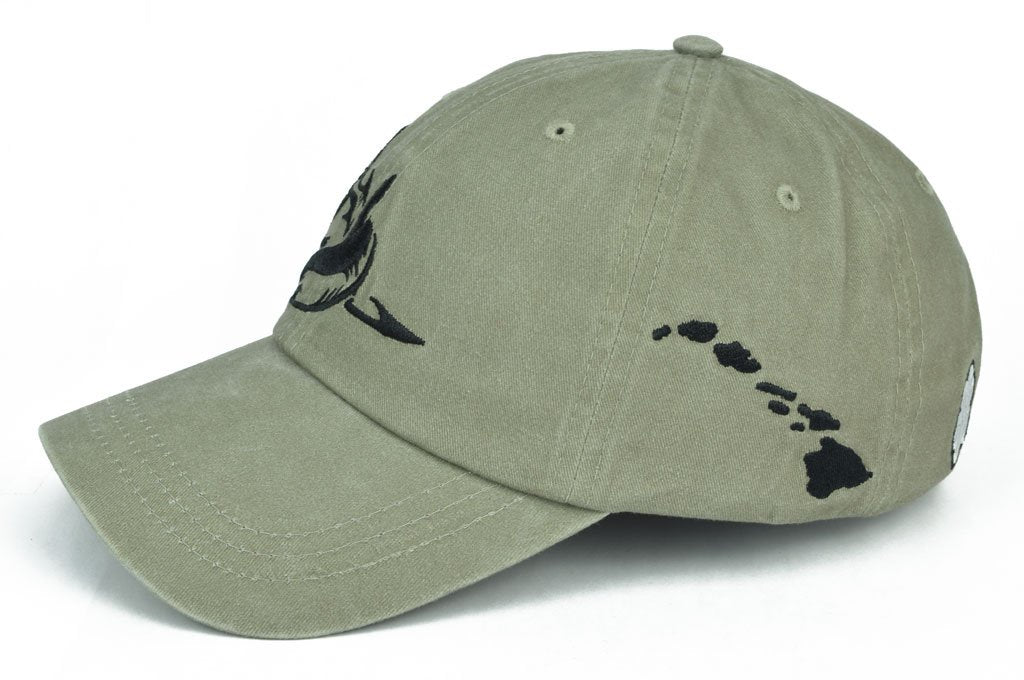 Pop-Up Mākeke - 808 Clothing - Shark Dad Hat - Left Side View