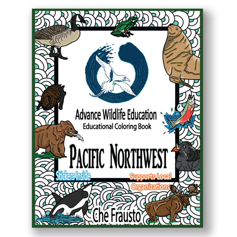 Pacific Northwest Wildlife Educational Coloring Book | Pop-Up Mākeke ...