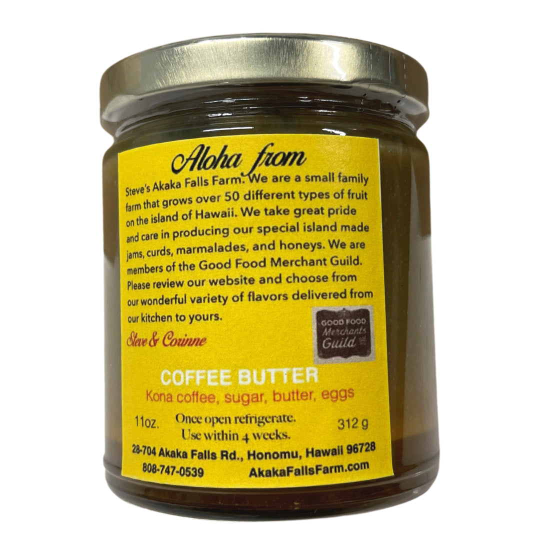 Pop-Up Mākeke - Akaka Falls Farm - 100% Kona Coffee Butter - Back View