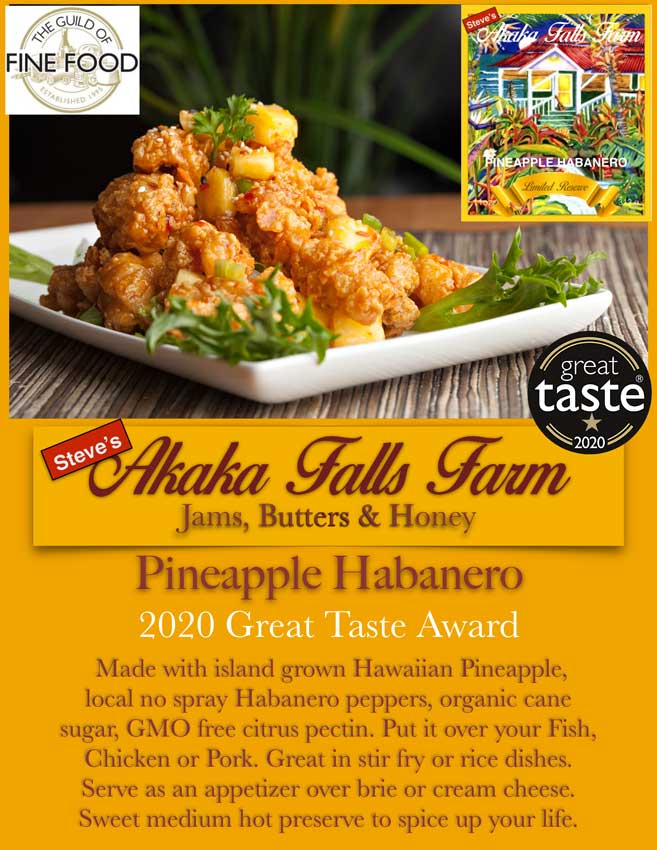 Pop-Up Mākeke - Akaka Falls Farm - Pineapple Habanero Preserve - Information
