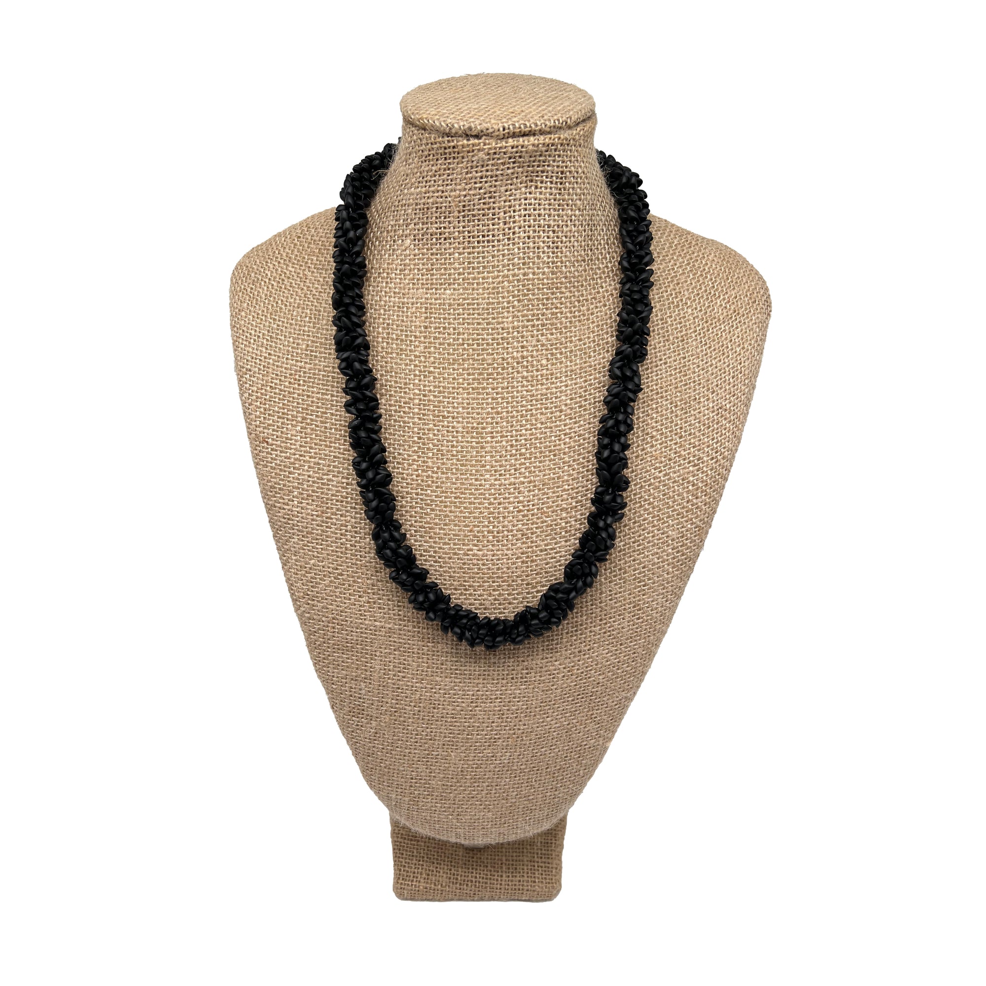 Pop-Up Mākeke - Akalei Designs - Matte Black Dragon Scales Lei Necklace