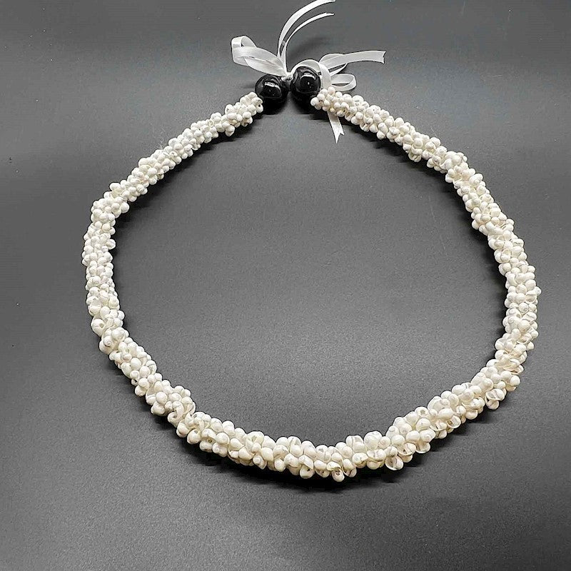 Pikake Shell Lei - White