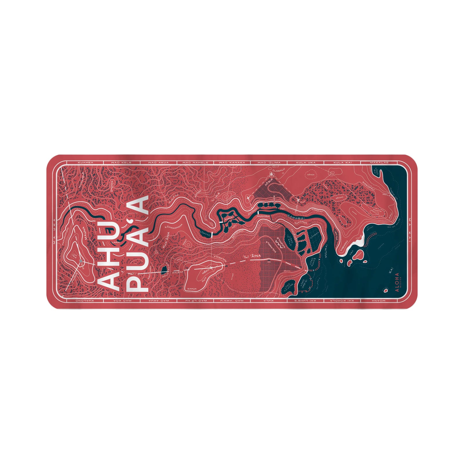 Maui Nui Microfiber Beach Towel - Rose & Navy