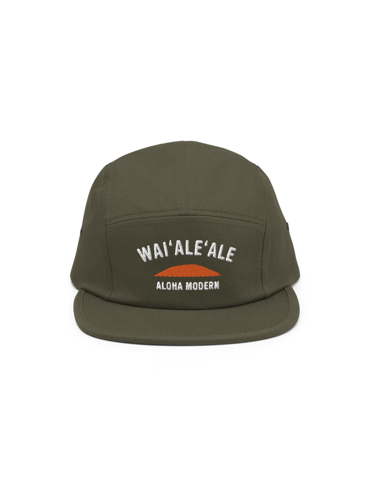 Pop-Up Mākeke - Aloha Modern - Wai‘ale‘ale 5-Panel Cap - Front View