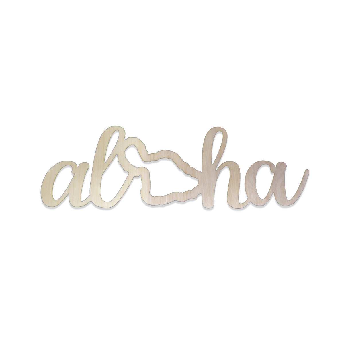 Pop-Up Mākeke - Aloha Overstock - Laser Cut Aloha Maui Wood Cutout