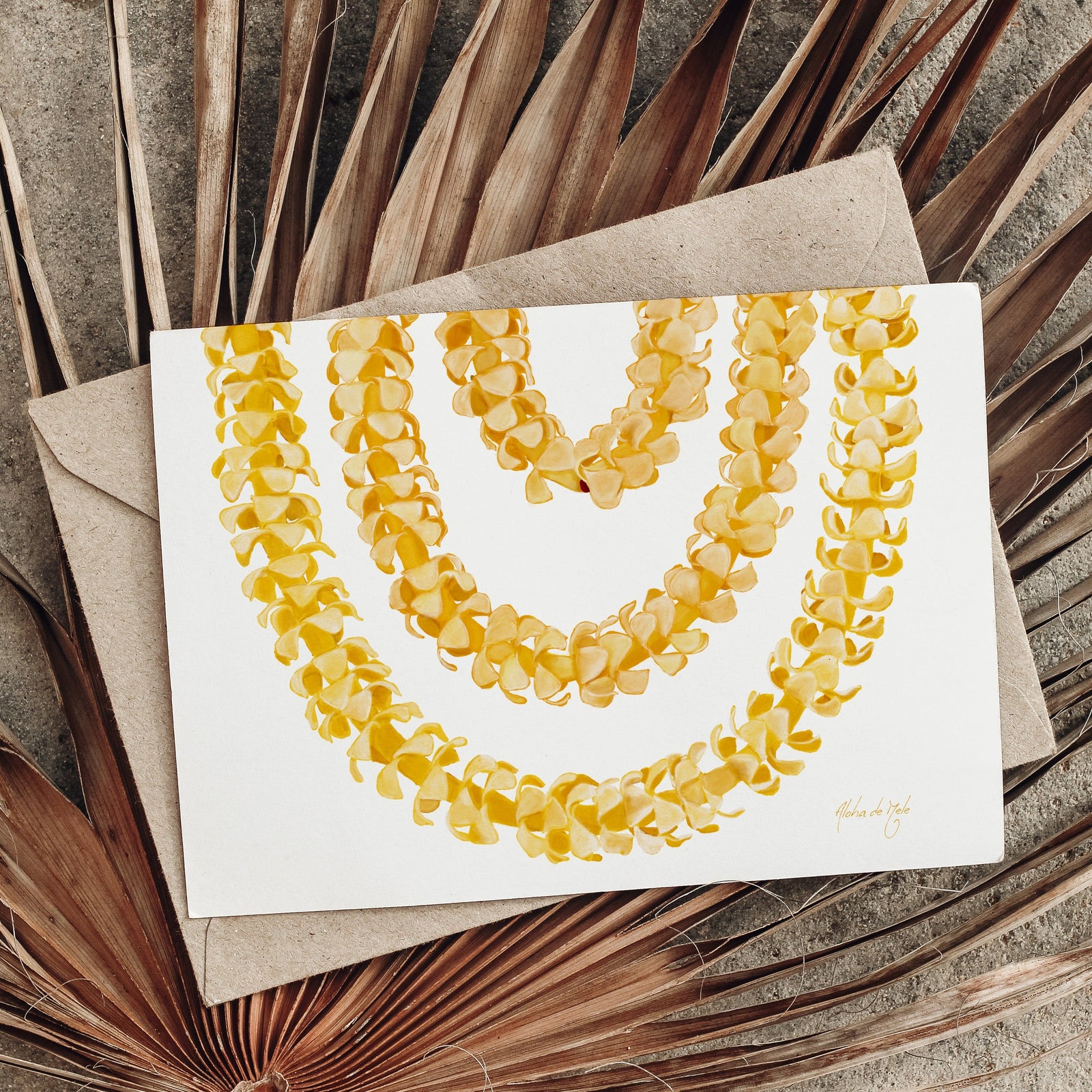 Pop-Up Mākeke - Aloha de Mele LLC - Blank Greeting Card - Lei Ers