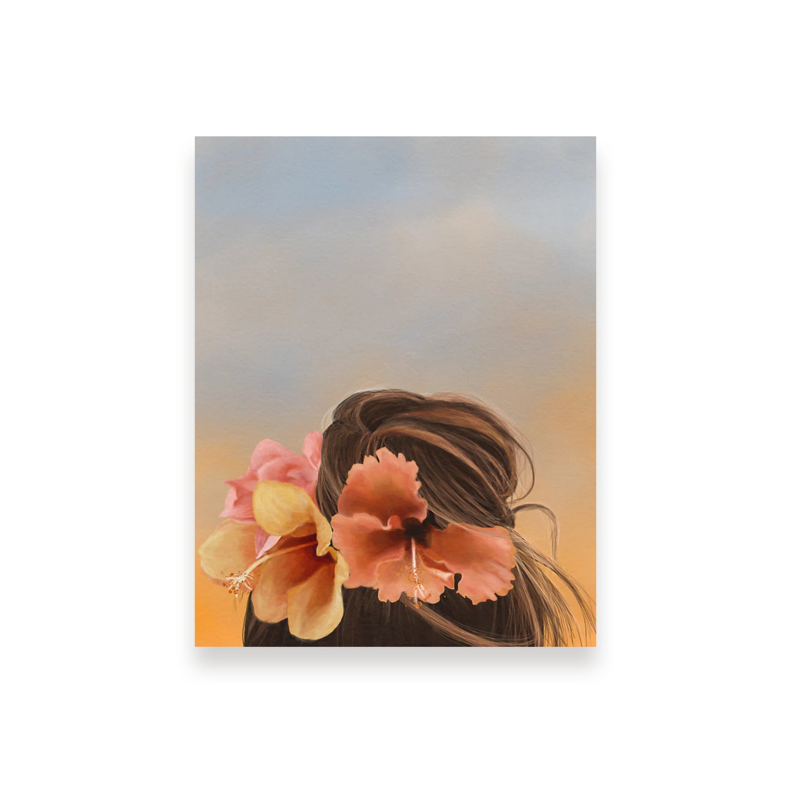 Pop-Up Mākeke - Aloha de Mele LLC - Sunshine on My Mind - 8x10 Art Print in 11x14 Mat