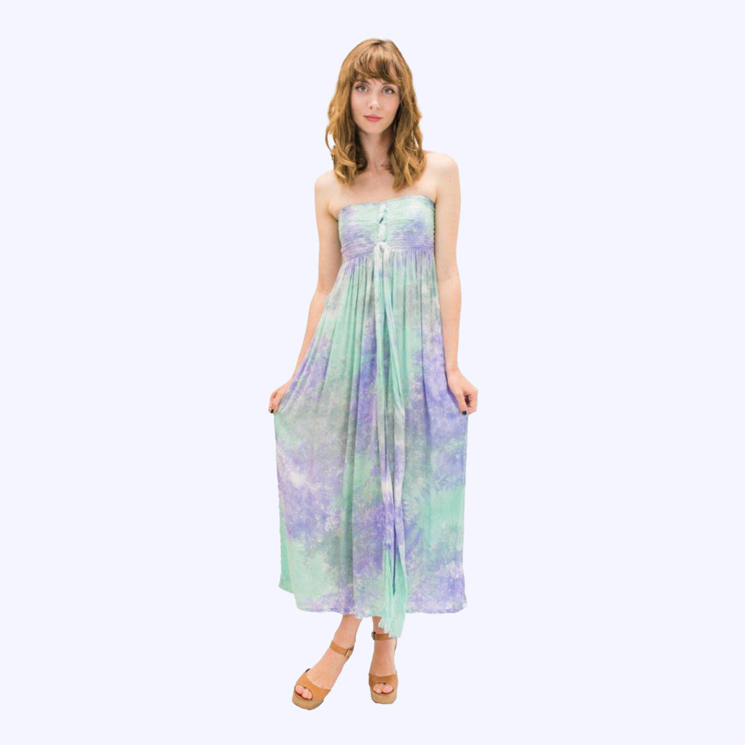 Pop-Up Mākeke - Angels by the Sea Hawaii - Lani Long Dress in Smoke - Purple