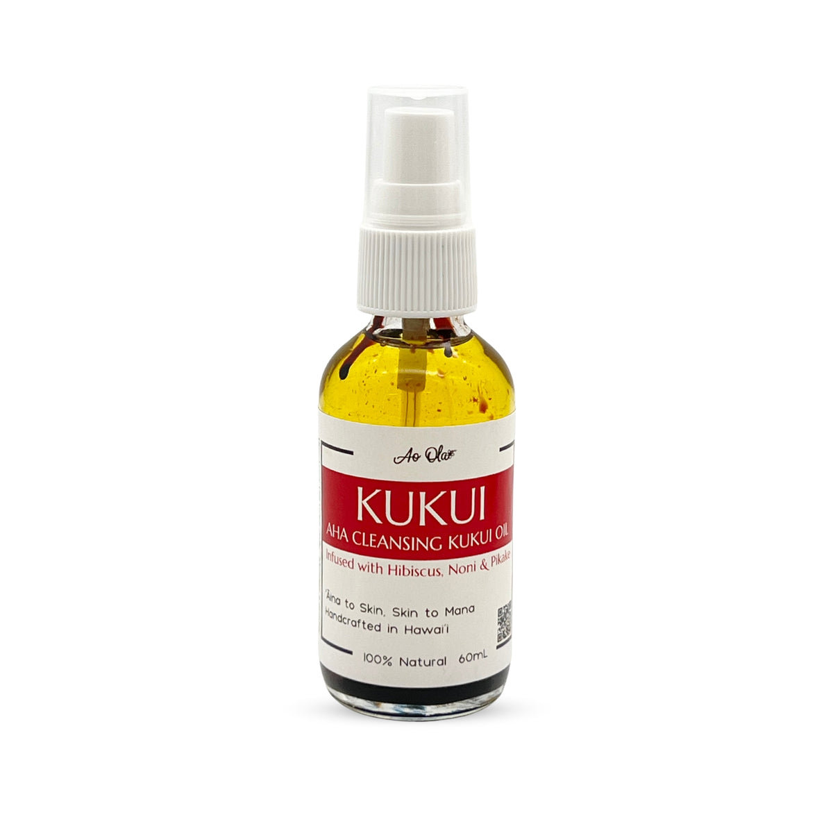 Pop-Up Mākeke - Ao Ola - Kukui Aha Cleansing Oil - Front View