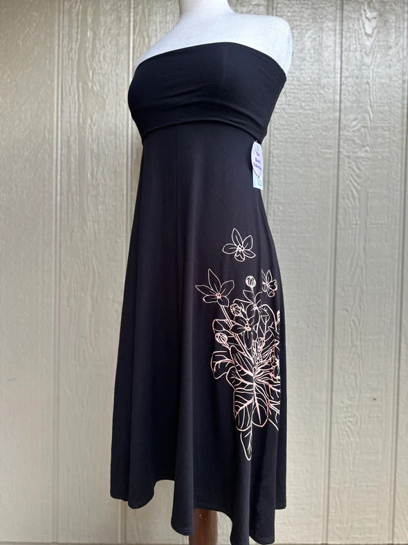 lululemon strapless dress Black Fold Over Mōhalu Dess/Skirt - Salmon Ālula