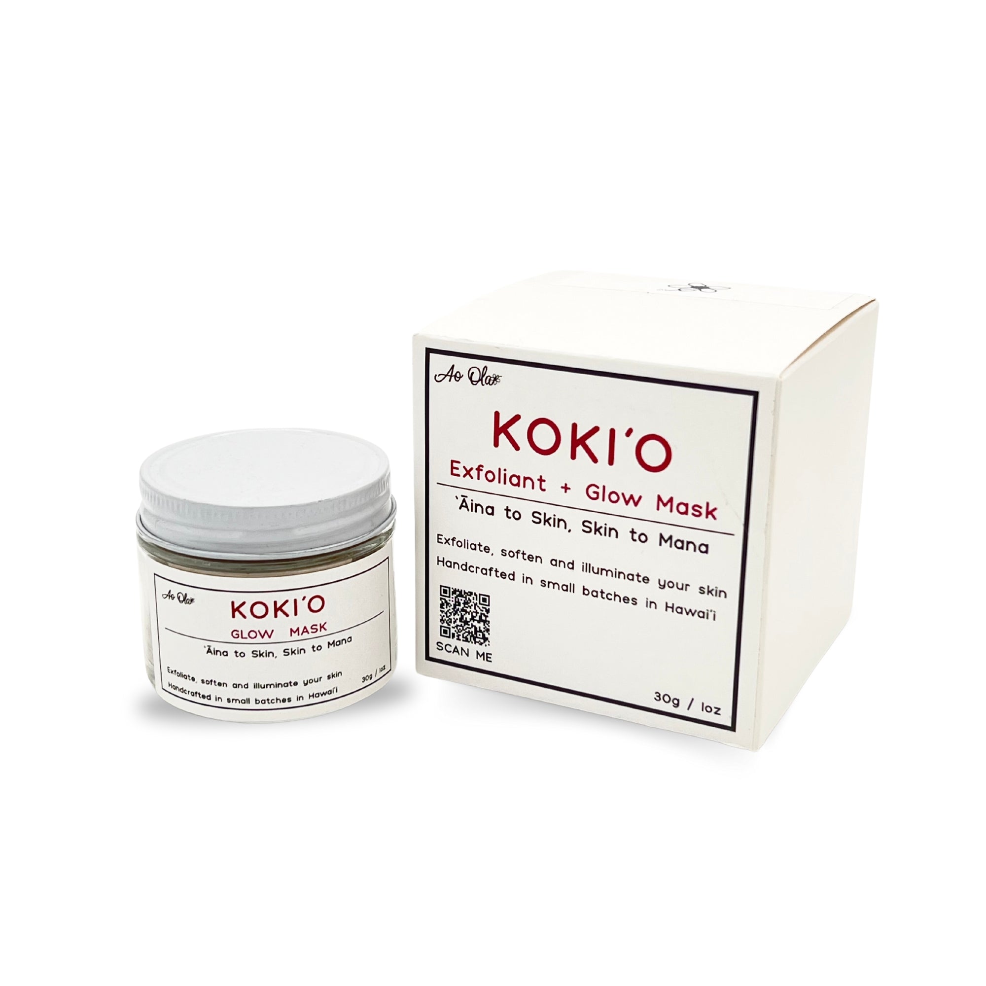 Pop-Up Mākeke - Botanica Skincare - KOKIʻO Exfoliant  Glow Mask